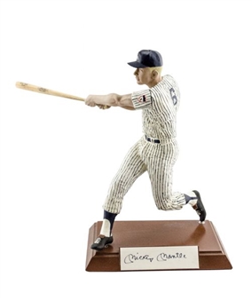 Mickey Mantle Autographed Salvino Figurine - Wearing Jersey #6